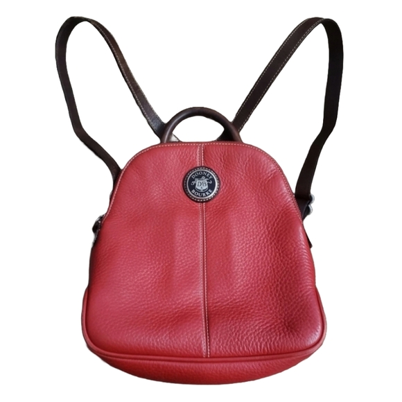 Dooney & Bourke all weather leather vintage red backpack - Picture 1 of 13